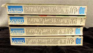 LOT OF 4 VINTAGE MONTGOMERY WARD CATALOGS 1977 1978 - CATALOGS ARE FOUR SEASONS